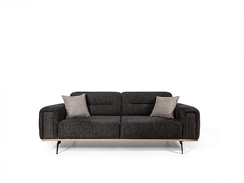 Xlmoebel Sofa Luxuriöses Stoffsofa-Set in Schwarz-Grau für ein zeitgemäßes, günstig online kaufen