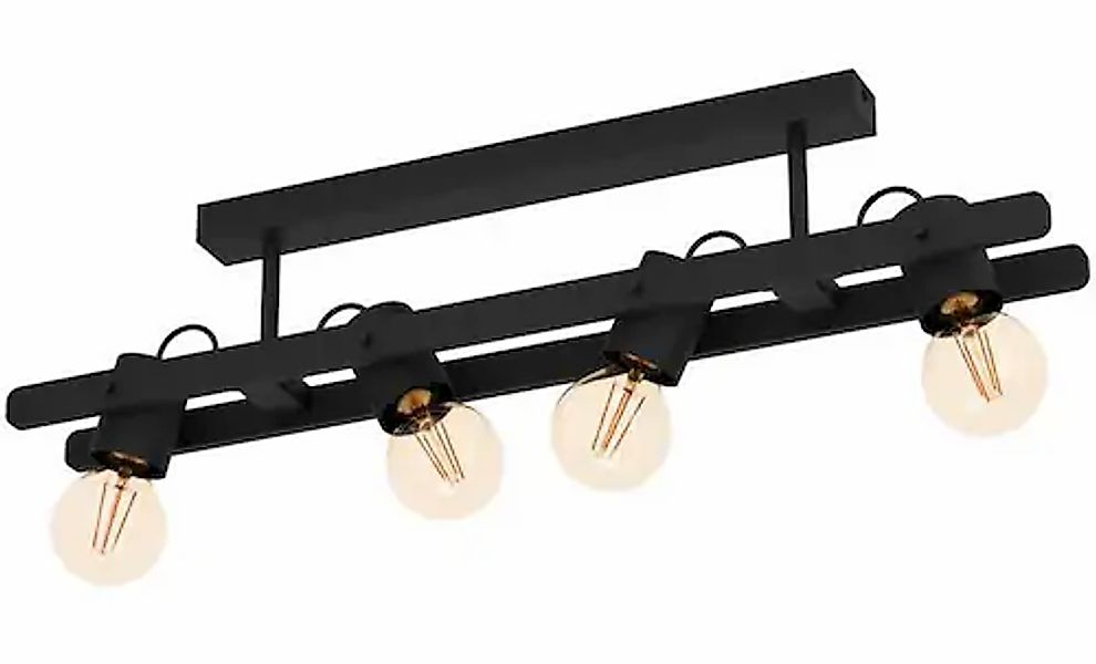 EGLO Deckenleuchte »PLIMSOLL« E27 1 Stk. Deckenlampe, Holz und Metall in Sc günstig online kaufen