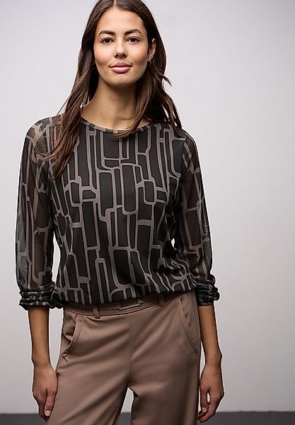 STREET ONE Langarmshirt mit grafischem Muster günstig online kaufen