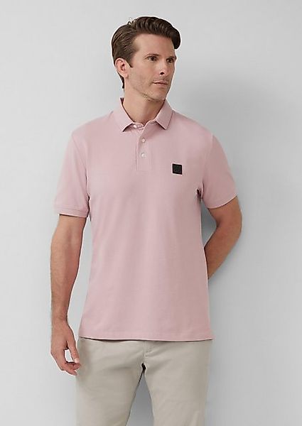 s.Oliver BLACK LABEL Kurzarmshirt Piqué-Poloshirt aus Baumwollstretch mit L günstig online kaufen