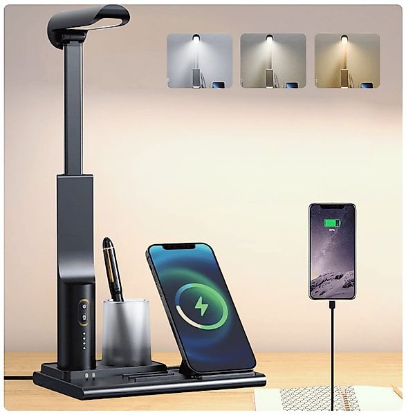 ibettertec LED Schreibtischlampe LED Dehnbar Tischlampe günstig online kaufen