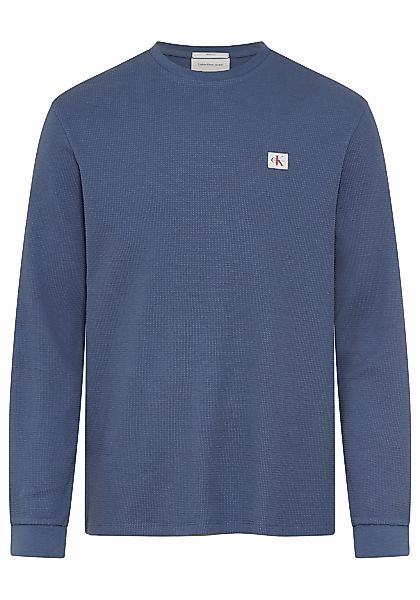 Calvin Klein Jeans Langarmshirt "LS WAFFLE BADGE CREWNK TEE" Mit Rundhalsau günstig online kaufen