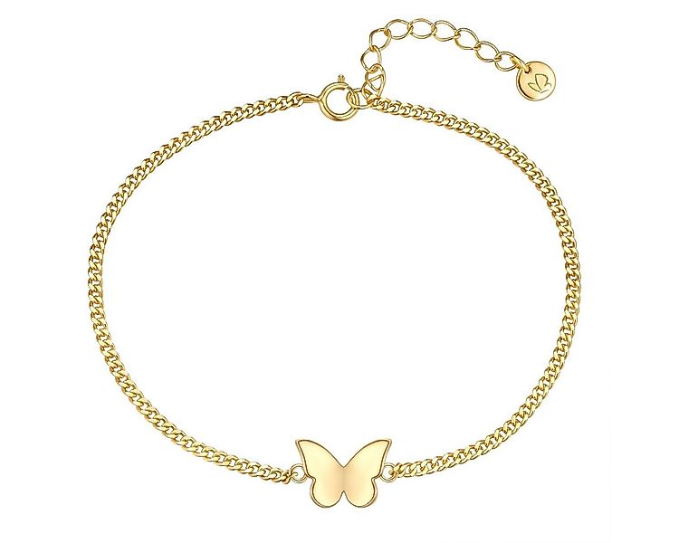 Glanzstücke München Silberarmband Schmetterling gelbgold günstig online kaufen