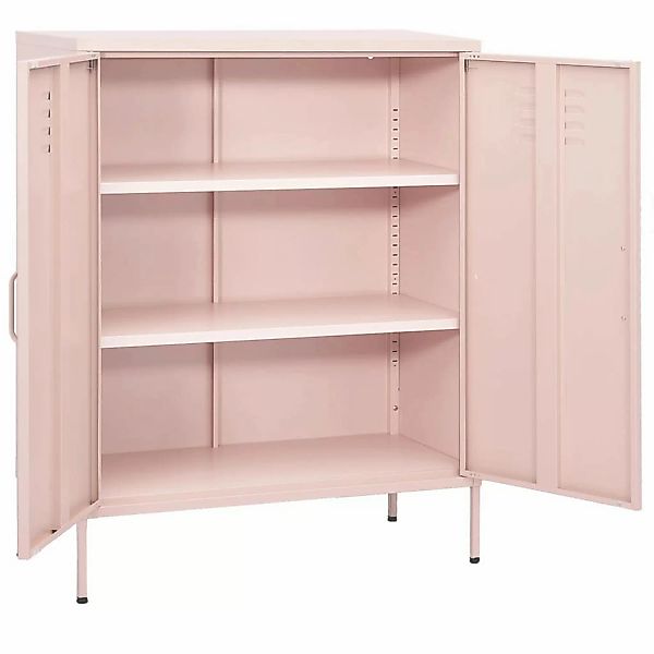 vidaXL Aktenschrank Lagerschrank Rosa 80x35x101,5 cm Stahl günstig online kaufen