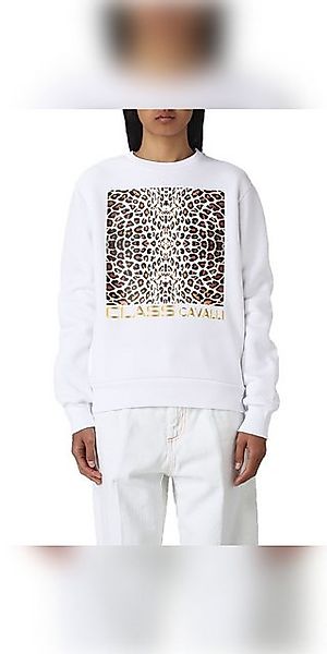 Cavalli Class Sweatshirt Cavalli Class Sweatshirt weiß Damen günstig online kaufen