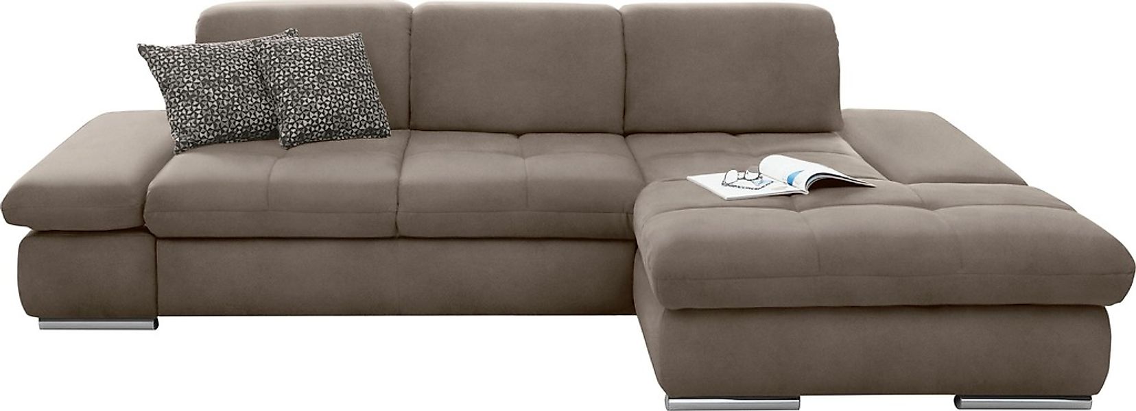 set one by Musterring Ecksofa »SO4100 V«, mit verstellbaren Kopfteilen, wah günstig online kaufen