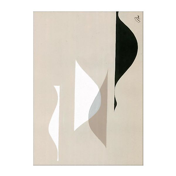 Paper Collective - Music 01 Kunstdruck 50x70cm - beige, weiß, schwarz/BxH 5 günstig online kaufen