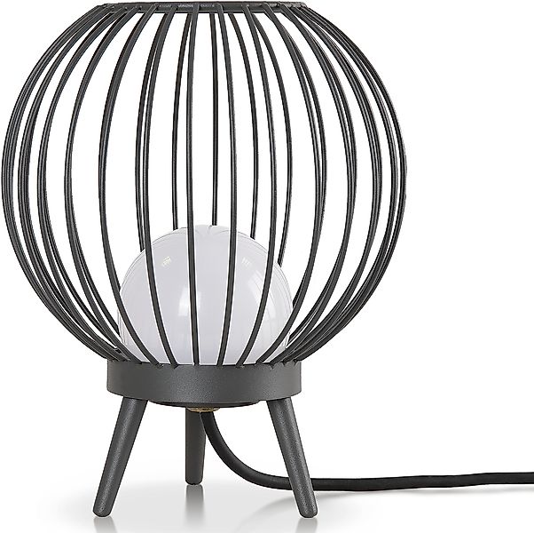 Paco Home Tischleuchte »AUZZURRA« Warmweiß LED Lampe Vintage In-& Outdoor L günstig online kaufen