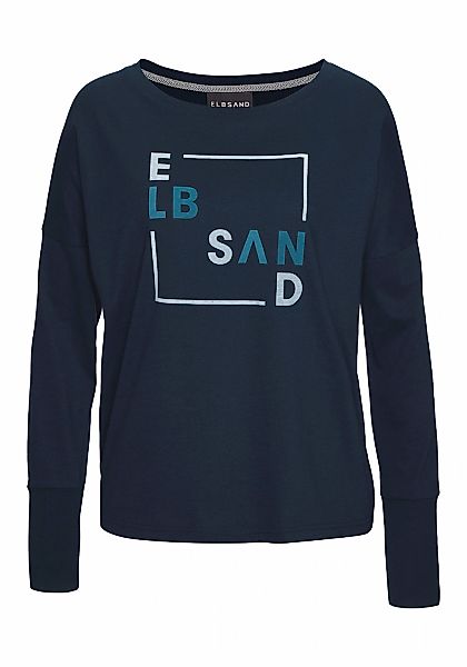 Elbsand Langarmshirt mit Frontdruck, Longsleeve, lockerer Schnitt günstig online kaufen