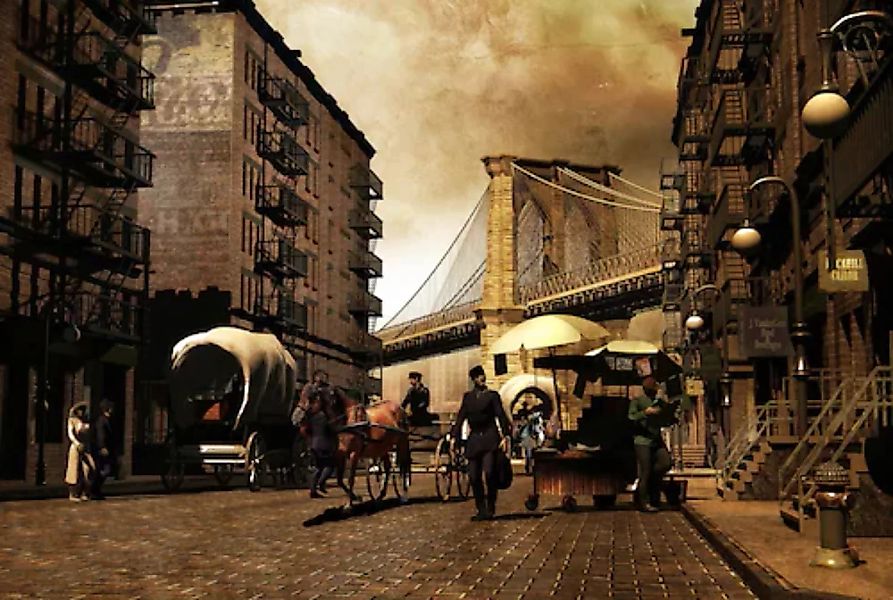 Papermoon Fototapete »Altes New York« günstig online kaufen