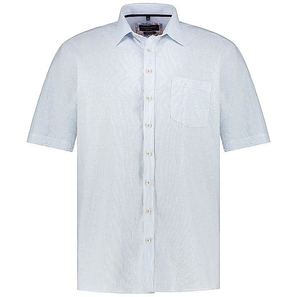 CASA MODA Freizeithemd mit Leinen, Short Style Farbe blau Größe: 4XL günstig online kaufen