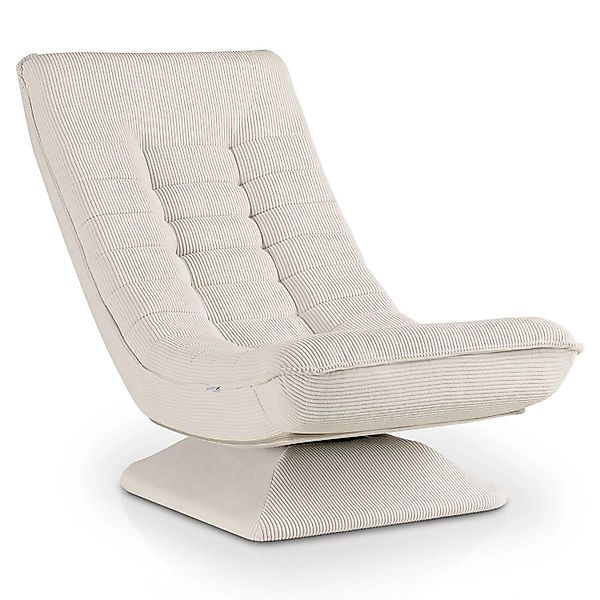 Juskys Relaxsessel Korsika Cord Beige günstig online kaufen