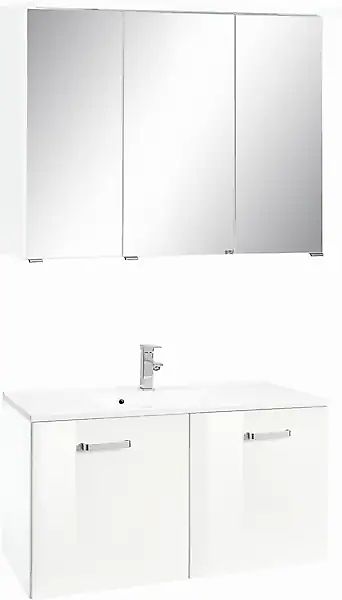welltime Badmöbel-Set »Ravenna«, (2 St.), Breite 90 cm, Spiegelschrank und günstig online kaufen