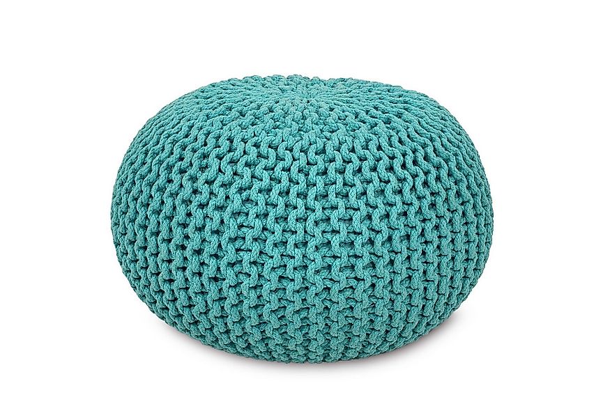 Amagohome Sitzhocker Sitzpouf Strickhocker Pouf Ø45 H30cm Bodenkissen Indoo günstig online kaufen