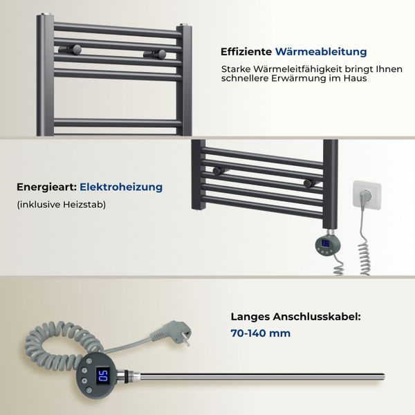 MEYKOERS Elektrischer Badheizkörper Elektro Handtuchwärmer Mit günstig online kaufen