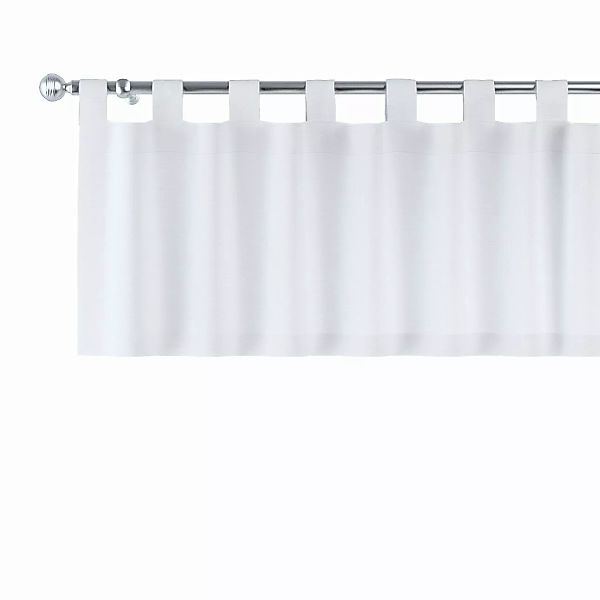 Kurzgardine mit Schlaufen, weiß, 130 x 40 cm, Loneta (133-02) günstig online kaufen