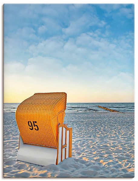 Artland Wandbild "Ostsee7 - Strandkorb" Strand 1 Stk. tlg. als Alubild, Out günstig online kaufen