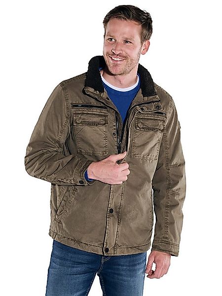 Engbers Kurzjacke Herren Baumwoll-Jacke regular, Hellbraun günstig online kaufen