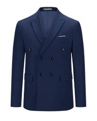 Allthemen Anzugsakko zweireihiger Herrensakko Slim Fit günstig online kaufen