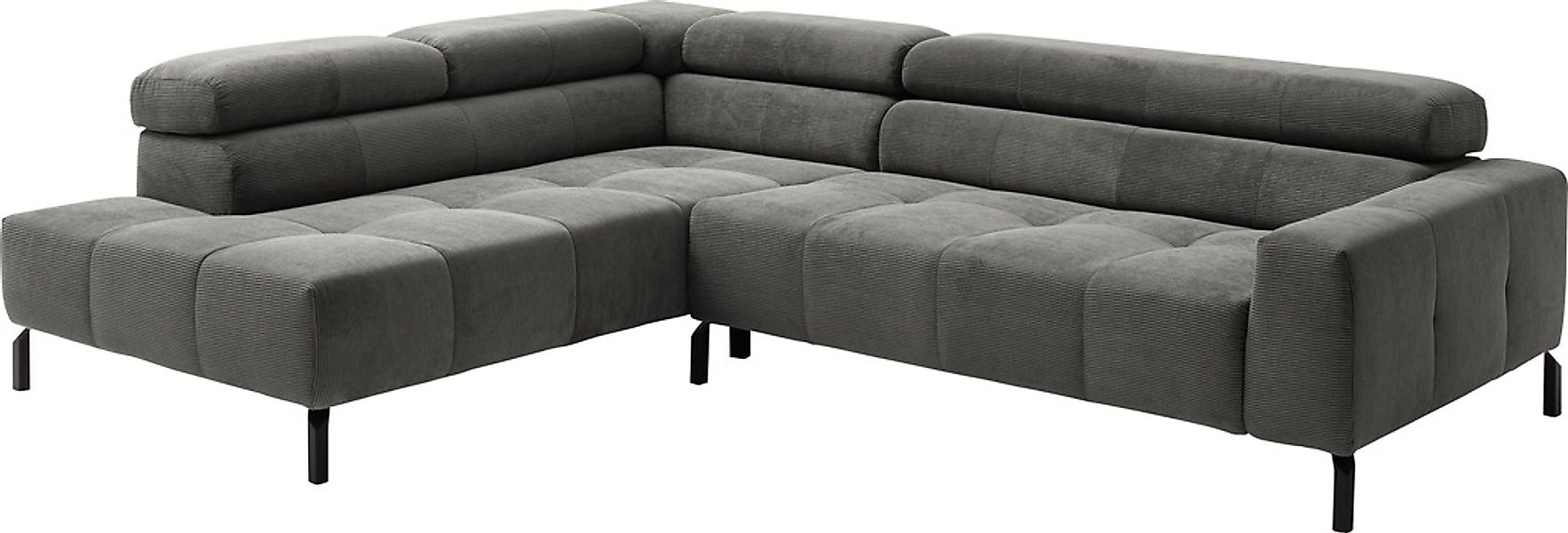 Places of Style Ecksofa »Cleveland, L-Form, incl. Kopfteilverstellung, Brei günstig online kaufen
