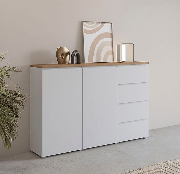 INOSIGN Highboard »Modo, Breite 150 cm, moderne grifflose Kommode 2Türen/4 günstig online kaufen