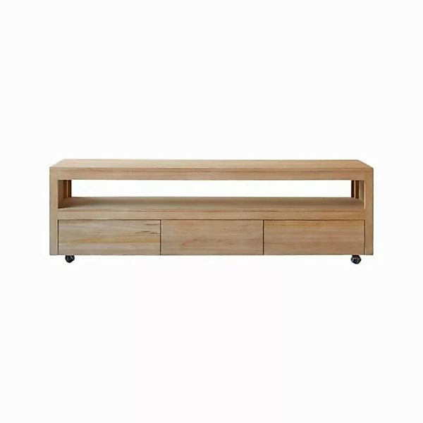 Tikamoon TV-Schrank Anoa TV Schrank aus massivem Teakholz 180 cm günstig online kaufen