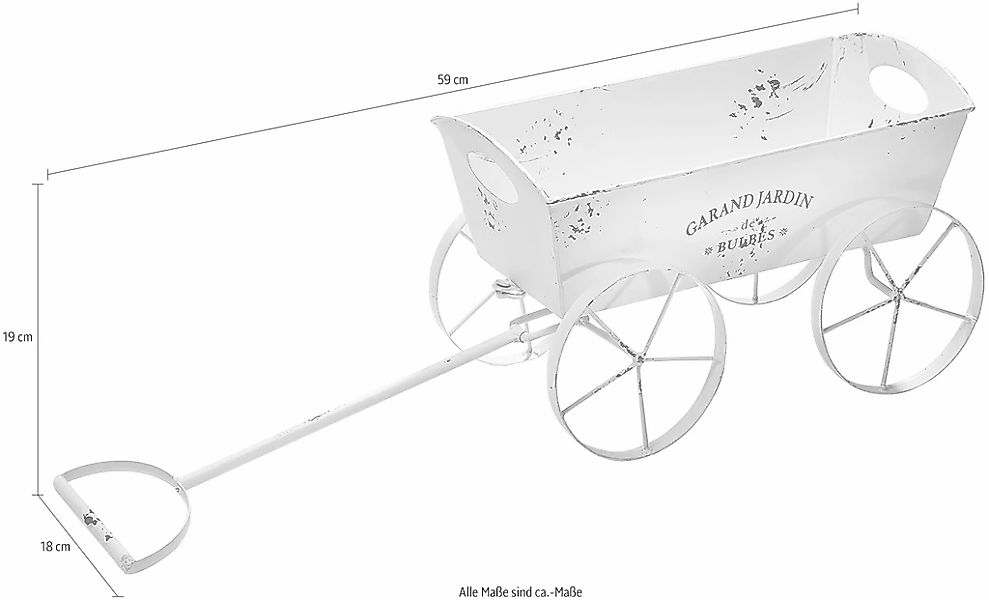 locker Blumentopf Leiterwagen günstig online kaufen