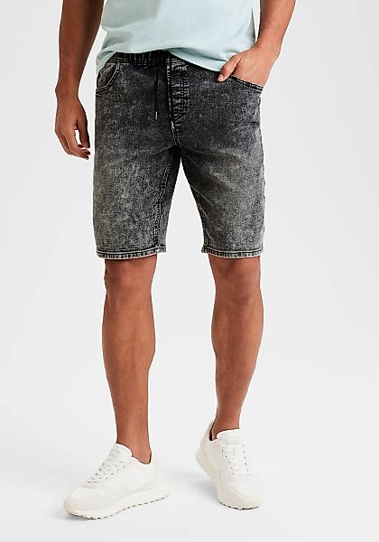 Buffalo Jeansshorts, knielang, elastische Schlupf-Bermuda, kurze Hose in mo günstig online kaufen