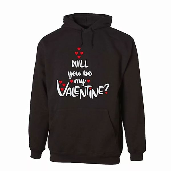 G-graphics Hoodie Will you be my Valentine? Unisex, mit Frontprint, mit Spr günstig online kaufen