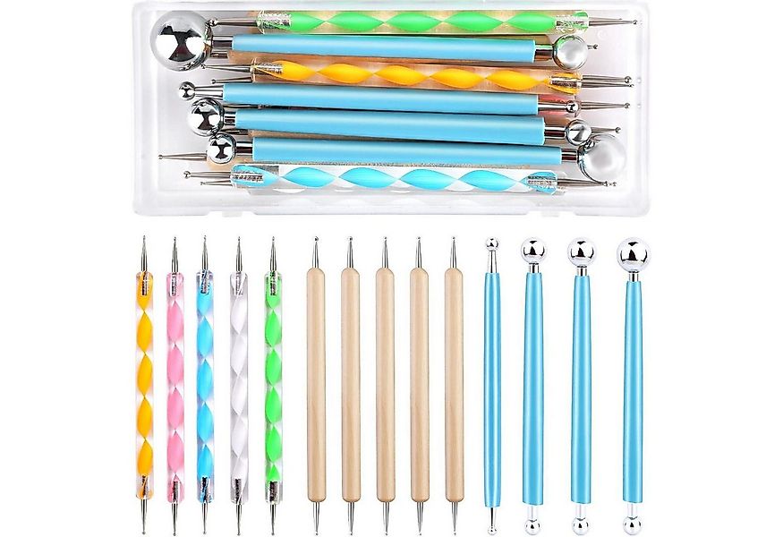 LuxusKollektion Stopfnadel Punktierung Werkzeug Set 14 Stücke Dotting Tools günstig online kaufen