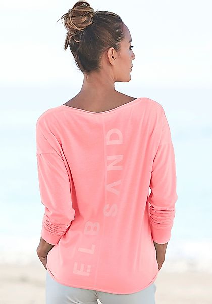 Elbsand Langarmshirt Raina mit Logoprint hinten, günstig online kaufen