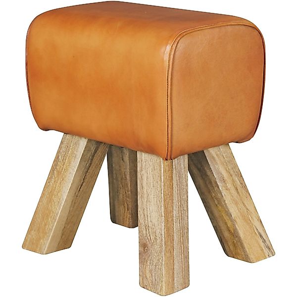 FINEBUY Sitzhocker SuVa6434_1 (Turnbock Echtleder Hocker günstig online kaufen