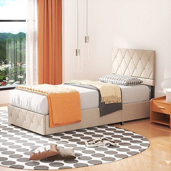 OKWISH Polsterbett Stauraumbett Funktionsbett (Ausgezeichnete Atmungsaktivi günstig online kaufen