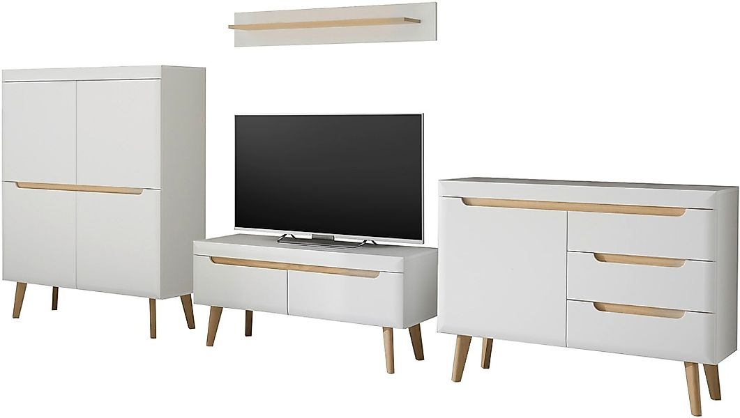 INOSIGN Wohnwand »Torge, Anbauwand, Schrankwand, Mediawand, Wohnzimmer-Set« günstig online kaufen