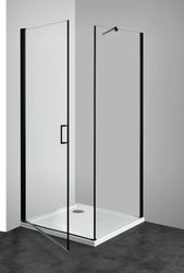 welltime Eckdusche Florenz Black, BxT: 90x90 günstig online kaufen
