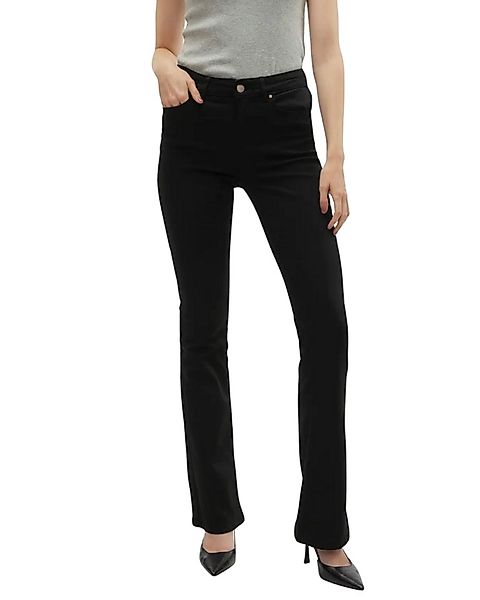 Vero Moda Weite Jeans Trendige Flared Jeans mit mittelhoher Leibhöhe günstig online kaufen