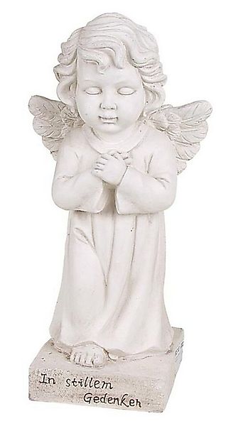 BURI Gartenfigur Grab-Spruchstein stehender Engel 56cm Schutzengel Grabschm günstig online kaufen