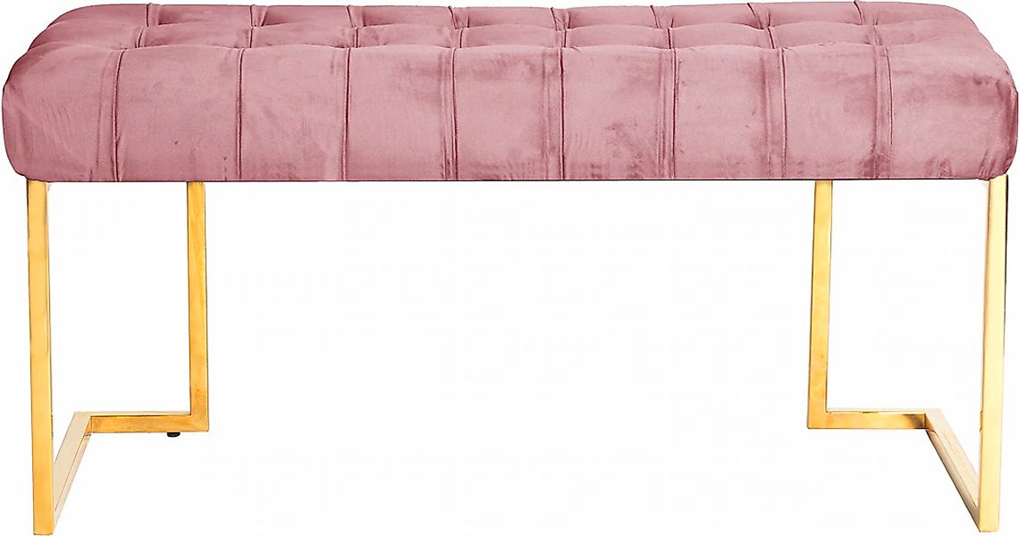 Kayoom Sitzbank "Rare 225, Edler Touch durch goldenes Gestell" 1 Stk. tlg. günstig online kaufen