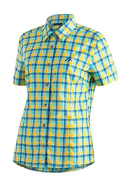 Maier Sports Funktionsbluse Philina Karierte Kurzarm-Bluse für Wandern, Rei günstig online kaufen