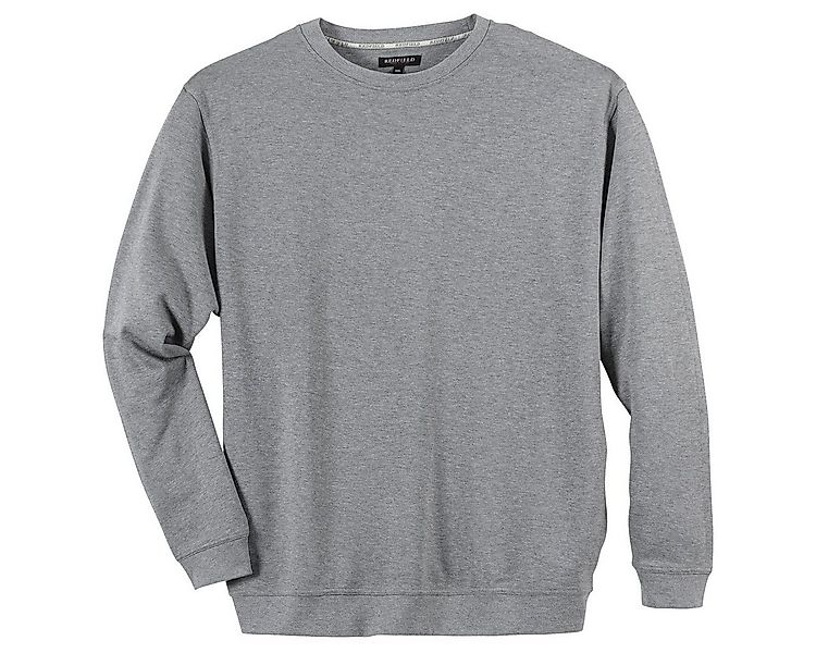 redfield Sweater Redfield Sweatshirt hellgrau melange Übergröße günstig online kaufen