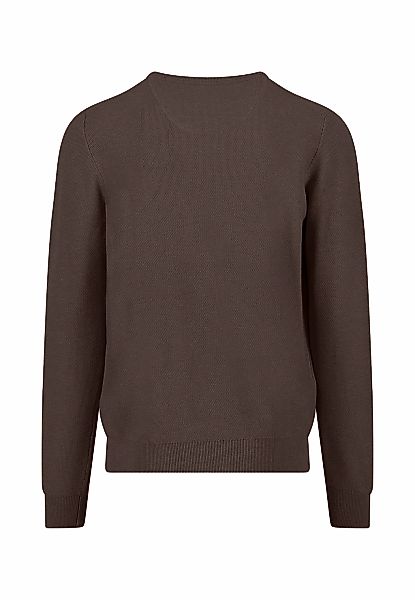 FYNCH-HATTON Rundhalspullover mit Logo Stickerei günstig online kaufen