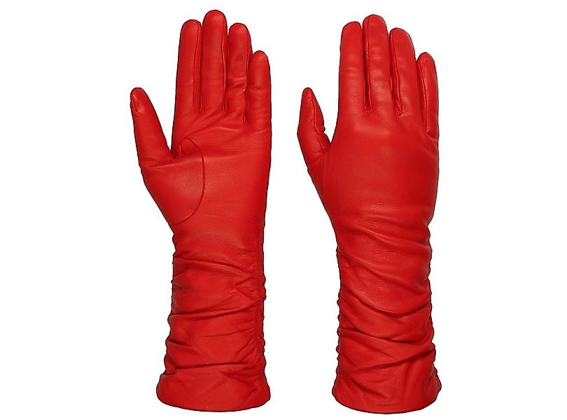 Caridei Lederhandschuhe (1-St) Fingerhandschuhe mit Futter, Made in Italy günstig online kaufen