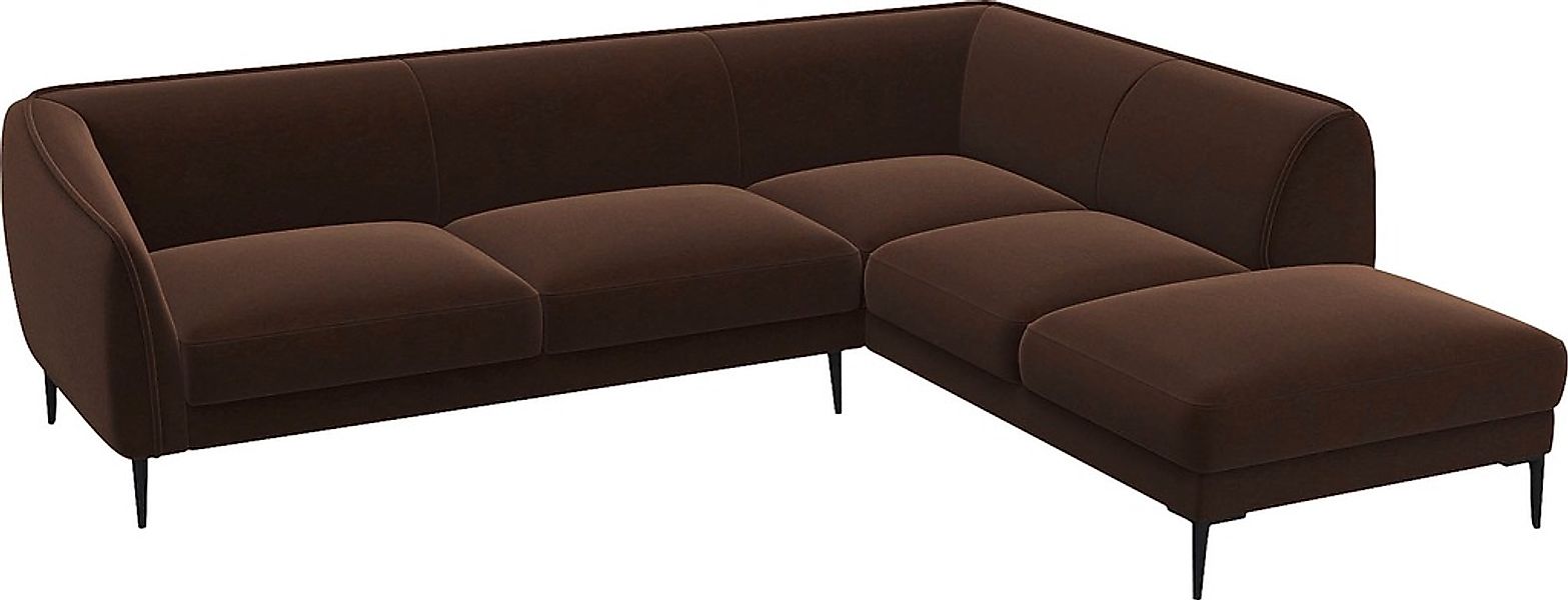 FLEXLUX Ecksofa »Belle Designsofa, L-Form, B/T 268/209 cm«, Skandinavisches günstig online kaufen