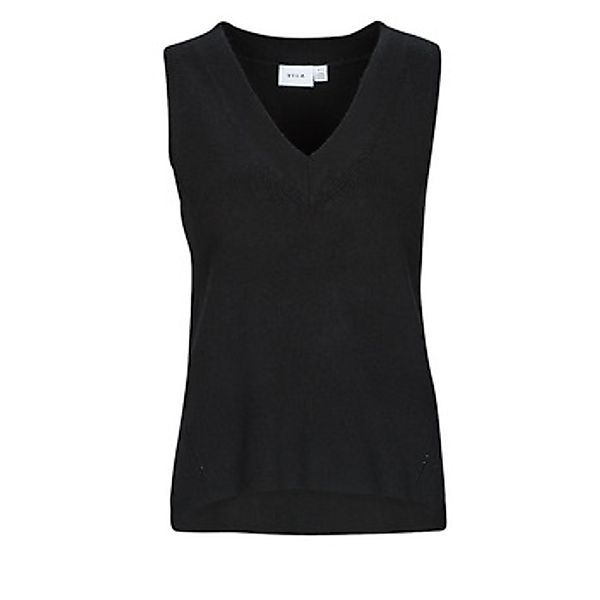 Vila  Pullover VIRIL KNIT RIB V-NECK S/L VEST günstig online kaufen