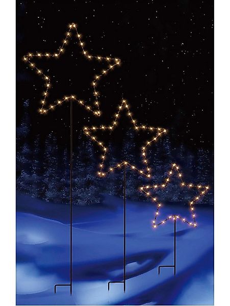 Trend Line Dekofigur TrendLine Stern Metall 48/80/110 cm H schwarz günstig online kaufen