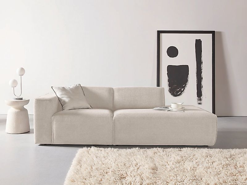 andas 2-Sitzer "Noord mit Kedernaht, Breite 227 cm", Cord, Struktur, Websto günstig online kaufen