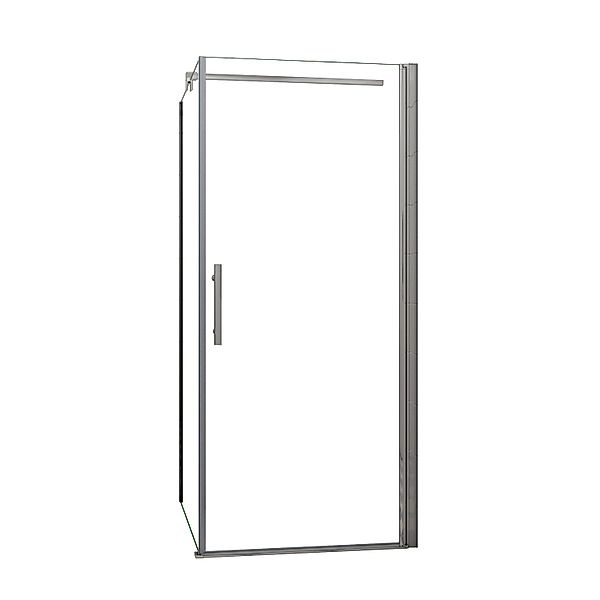 AICA Eckeinstieg Tür x Seitenwand 80x100cm Höhe 195cm Duschkabine Schwingtü günstig online kaufen