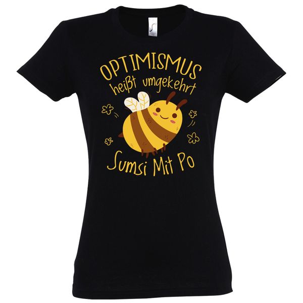 Youth Designz T-Shirt Optimismus heißt umgekehrt günstig online kaufen