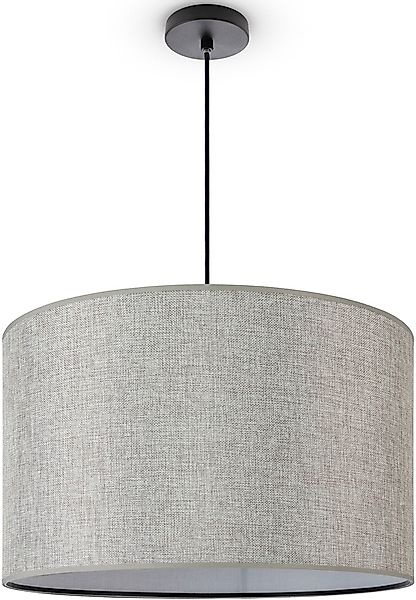Paco Home Pendelleuchte »HUGO CANVAS UNI COLOR«, Leuchtmittel E27   ohne Le günstig online kaufen