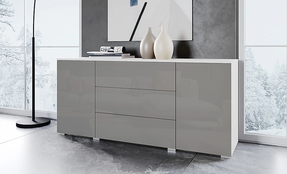 INOSIGN Sideboard "PARIS", (1 St.), Moderne 150cm breite grifflose Kommode, günstig online kaufen